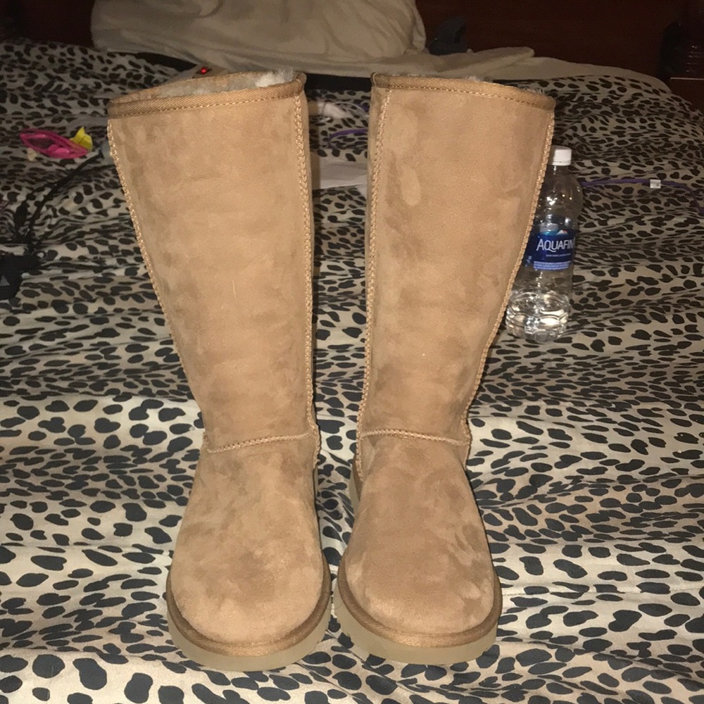 Size 8 chestnuts Uggs barely worn!